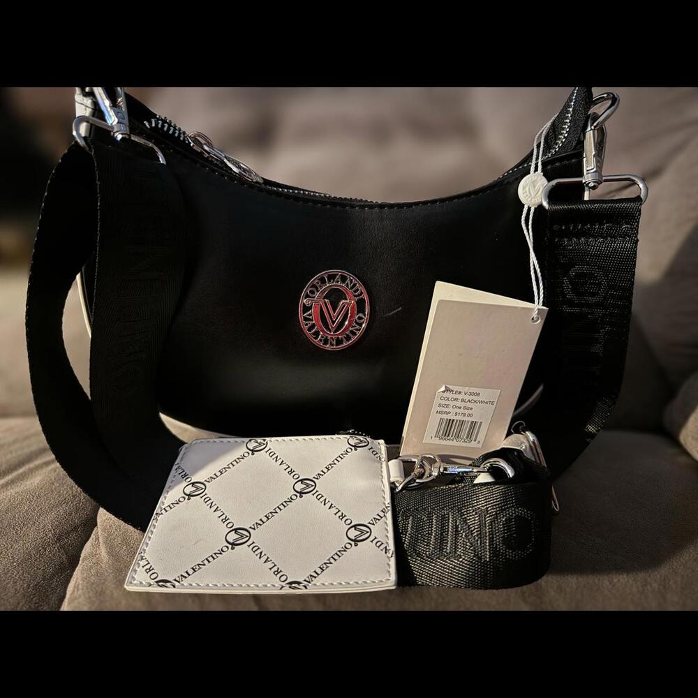 Valentino Orlandi Black/white Shoulder Bag